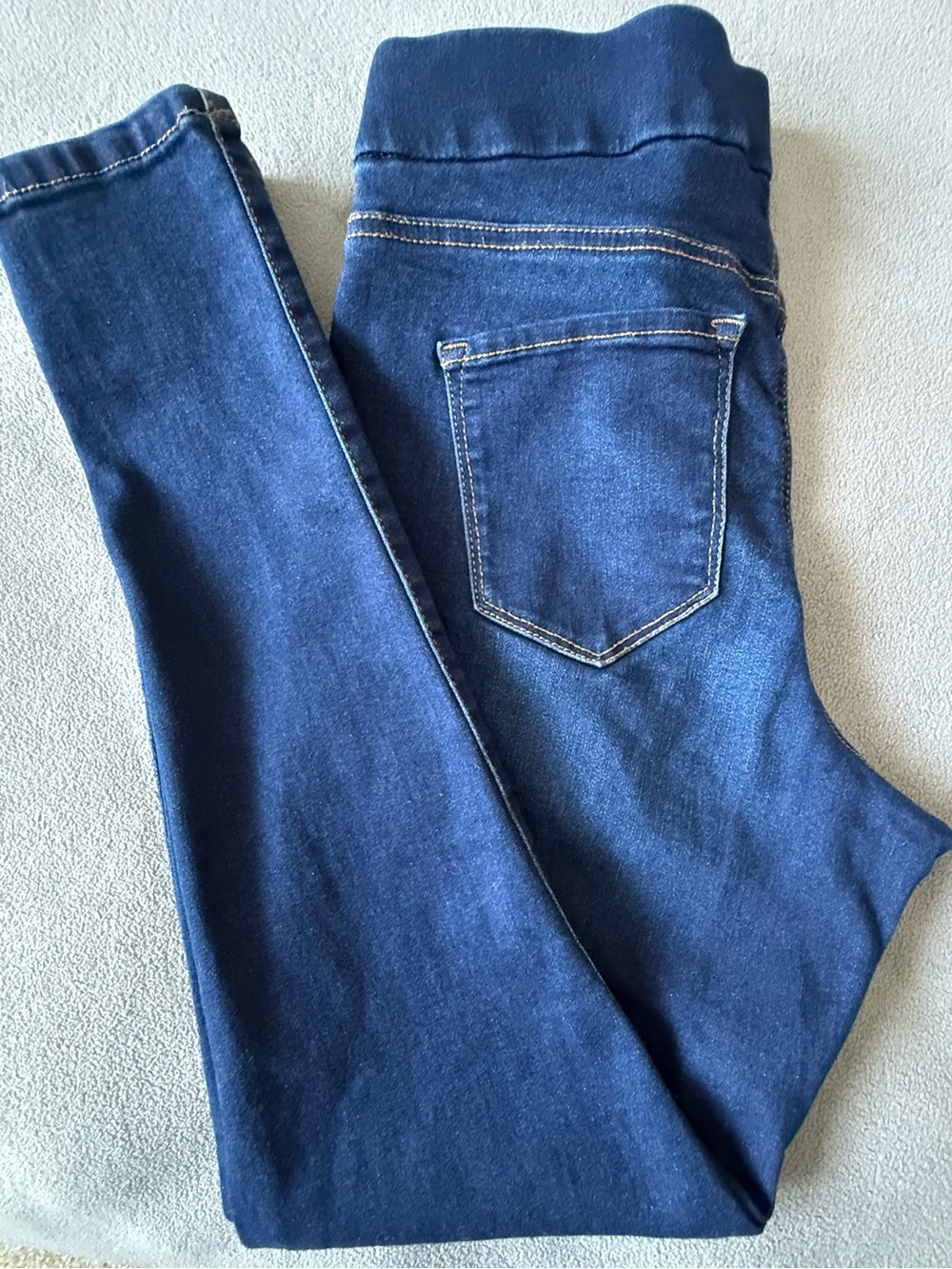 Nine West Dark Blue Stretch Jeggings with Knit Waist